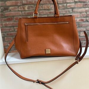 Dooney & Bourke Brown Leather Satchel
